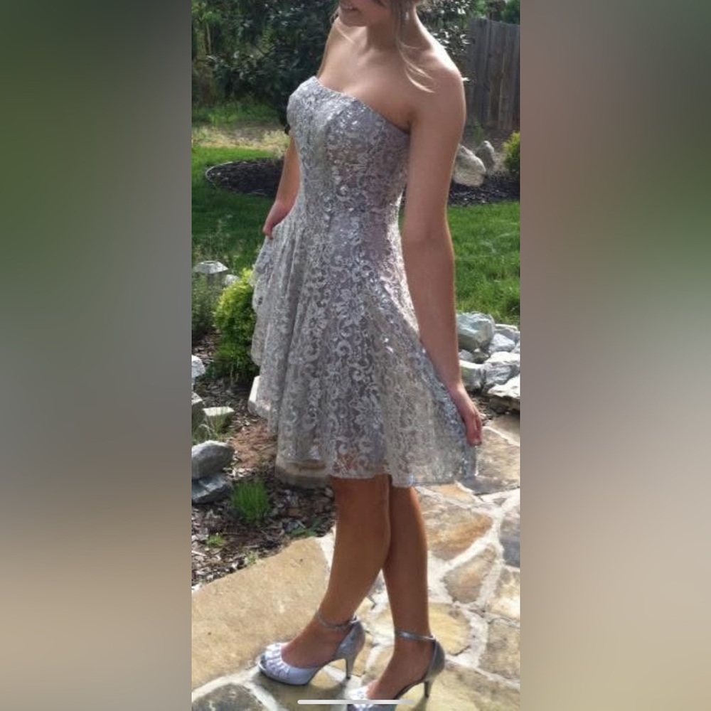 Silver Prom Dress 4